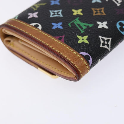 Louis Vuitton Porte-Monnaie Plat Coin Purse Monogram Multicolor, MULTICOLOUR, CANVAS, Wallets