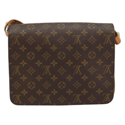 Louis Vuitton Cartouchiere Handbag Monogram Canvas, BROWN, CANVAS, Shoulder bag
