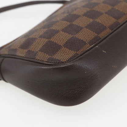 Louis Vuitton Trousse Make Up Bag Damier Canvas, BROWN, CANVAS, Clutche & pouche