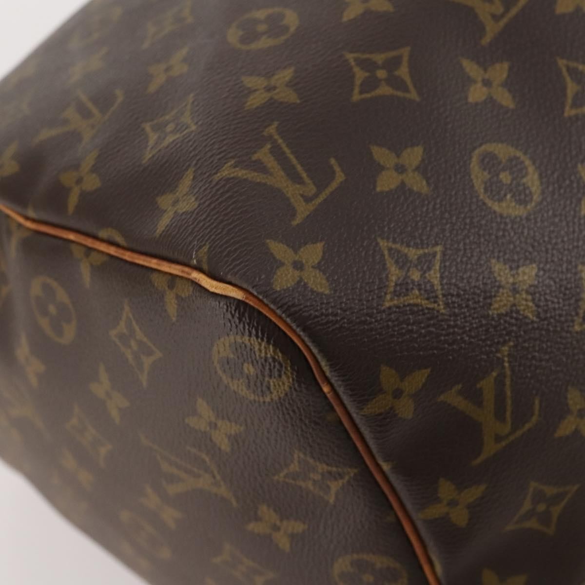 Louis Vuitton Keepall Bag Monogram Canvas, BROWN, CANVAS, Travel bag