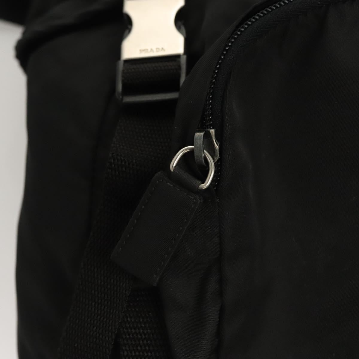 Prada Logo Backpack Tessuto, BLACK, NYLON, Backpack