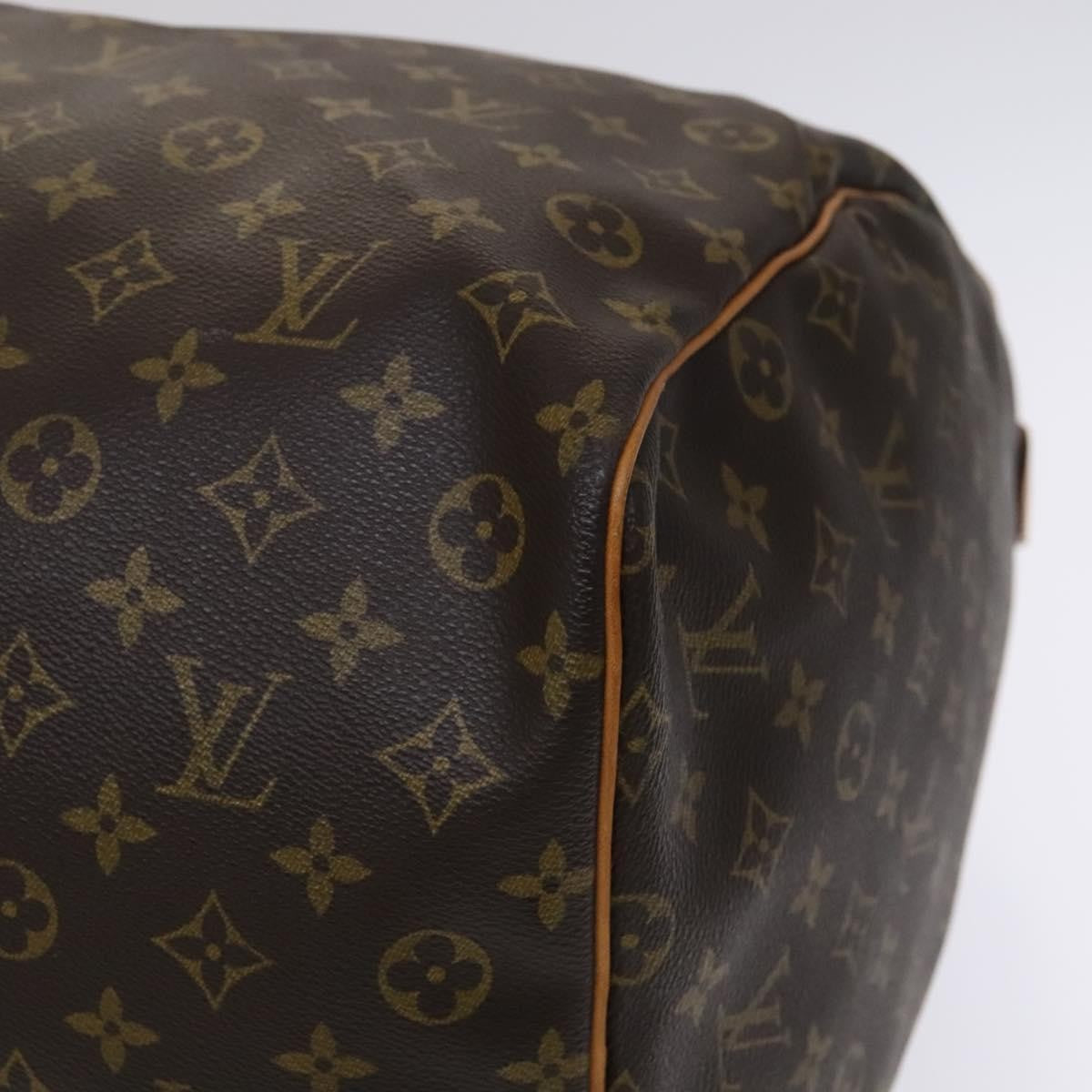 Louis Vuitton Keepall Bag Monogram Canvas, BROWN, CANVAS, Travel bag