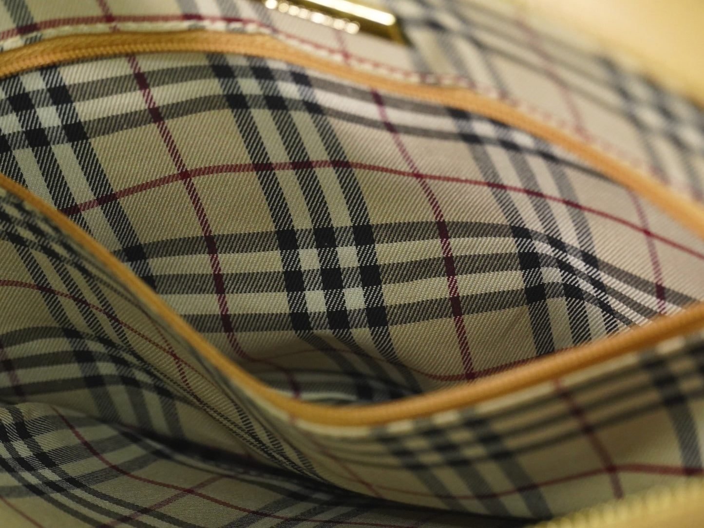 Burberry Nova check Shoulder bag Leather, BEIGE, LEATHER, Shoulder bag