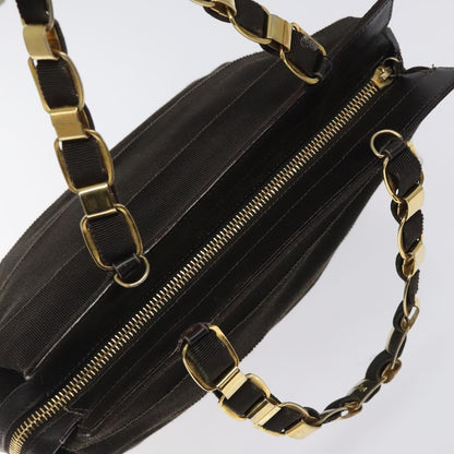 Salvatore Ferragamo Vala Handbag Canvas, BROWN, CANVAS, Handbag