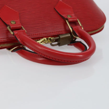 Louis Vuitton Alma Handbag Epi Leather, RED, LEATHER, Handbag