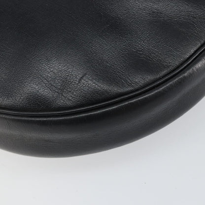 Christian Dior Vintage Shoulder Bag Leather, NAVY, LEATHER, Shoulder bag