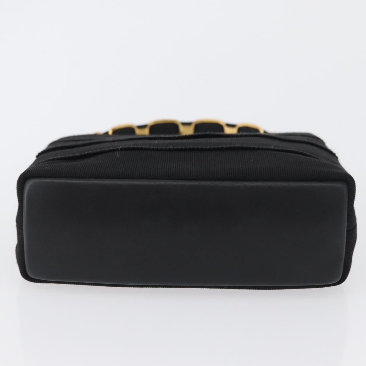 Salvatore Ferragamo Vala Handbag Canvas, BLACK, CANVAS, Handbag