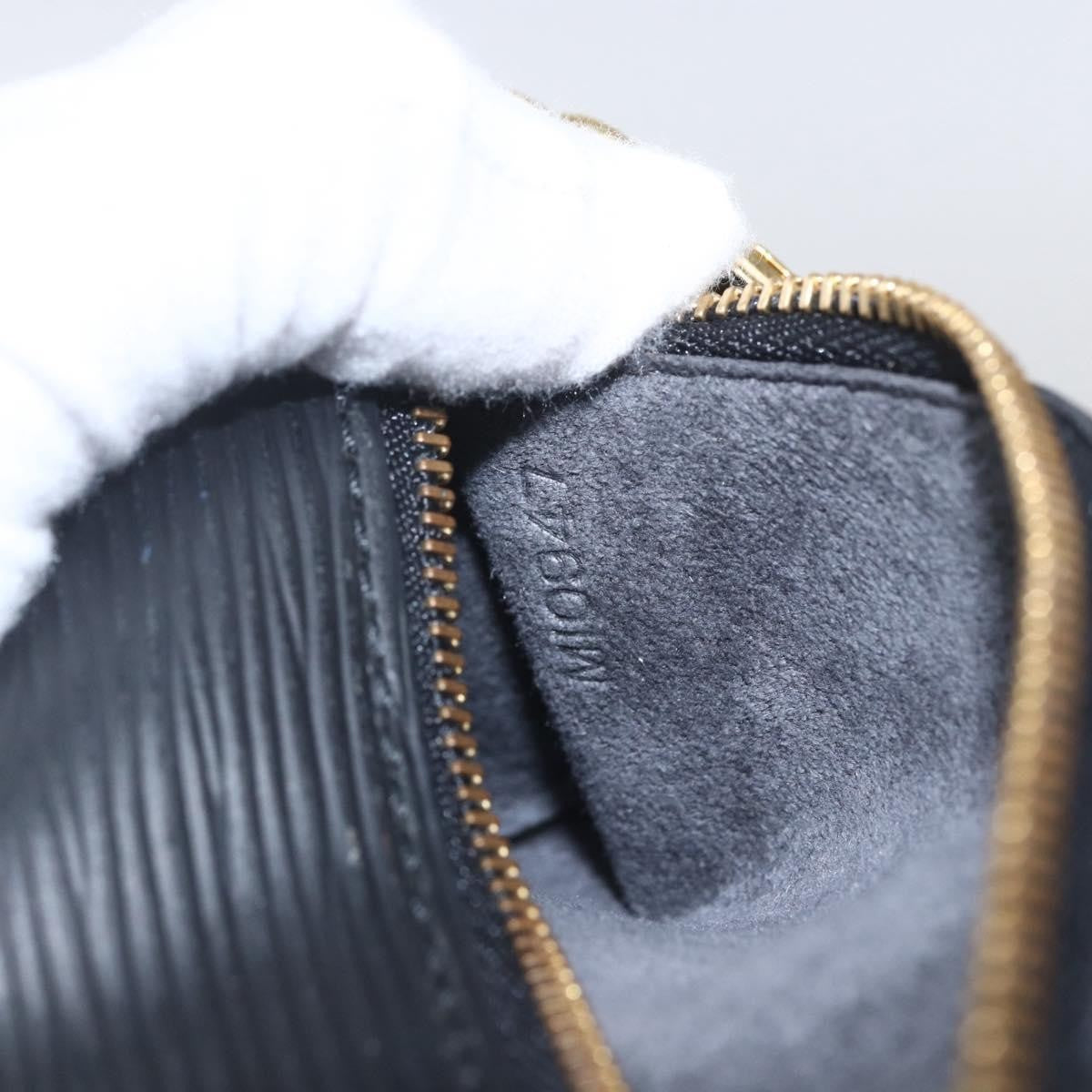 Louis Vuitton Soufflot Pochette Epi Leather, BLACK, LEATHER, Clutche & pouche