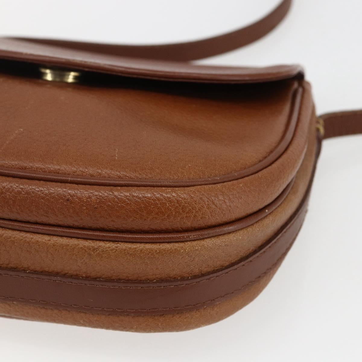Burberry Vintage Shoulder Bag Leather, BROWN, LEATHER, Shoulder bag