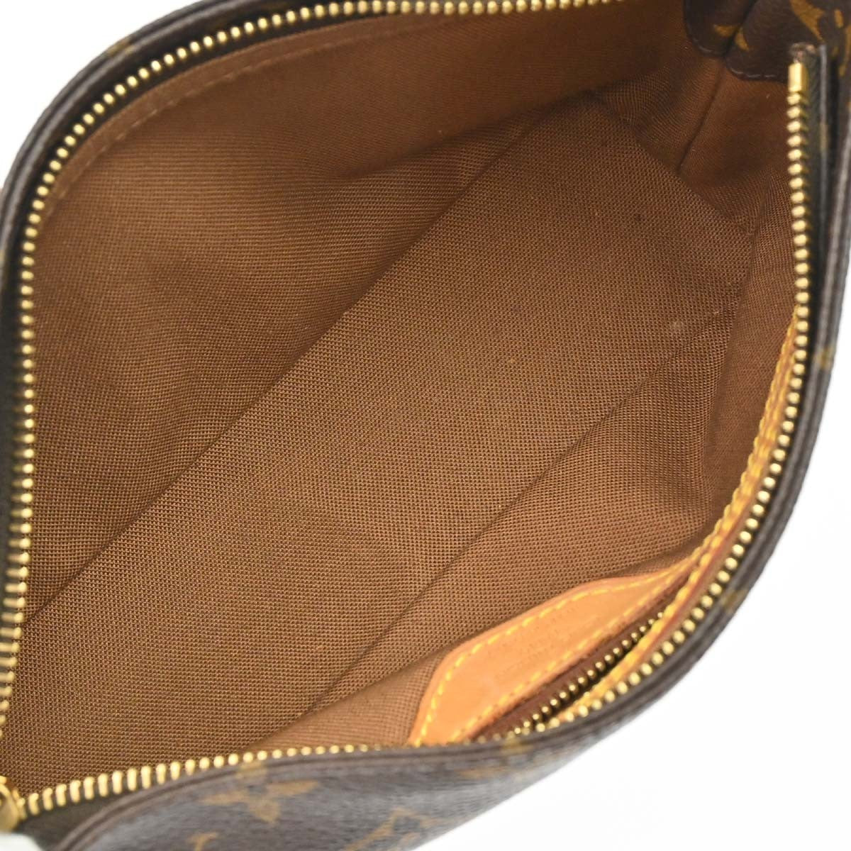 Louis Vuitton Trotteur Handbag Monogram Canvas, Brown, Canvas, Clutch