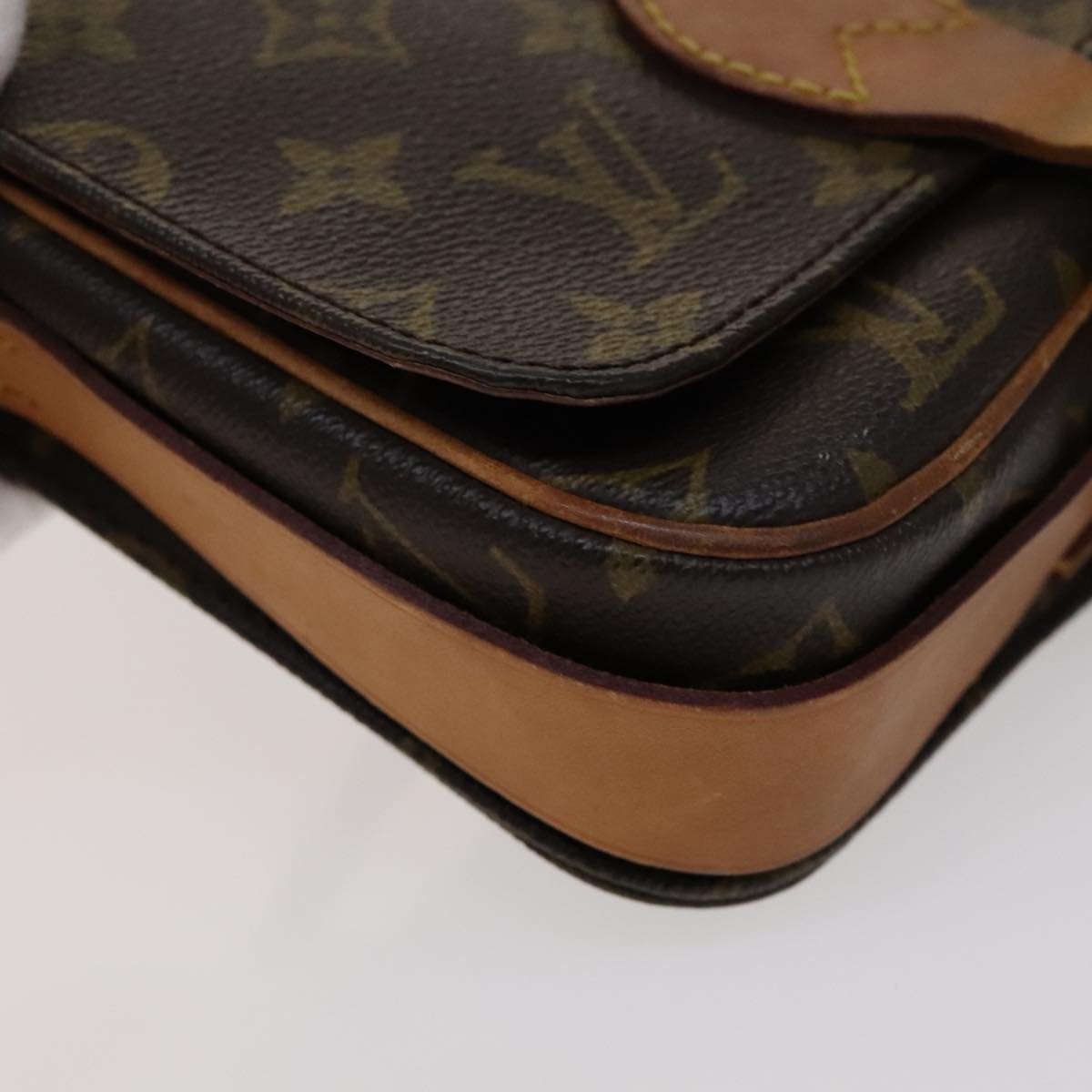 Louis Vuitton Cartouchiere Handbag Monogram Canvas, BROWN, CANVAS, Handbag