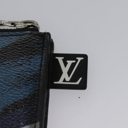 Louis Vuitton Pochette Jour Limited Edition Camouflage Printed Coated Canvas, BLUE, LEATHER, Clutche & pouche