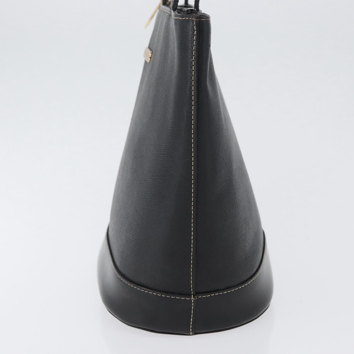 Burberry Vintage tote bag Leather, BLACK, LEATHER, Tote bag