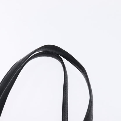 Salvatore Ferragamo Amy Tote Pebbled Leather, BLACK, LEATHER, Tote bag