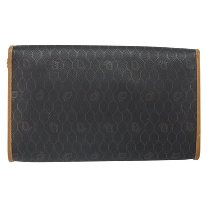 Christian Dior Vintage Honeycomb chain Canvas, BLACK, CANVAS, Shoulder bag