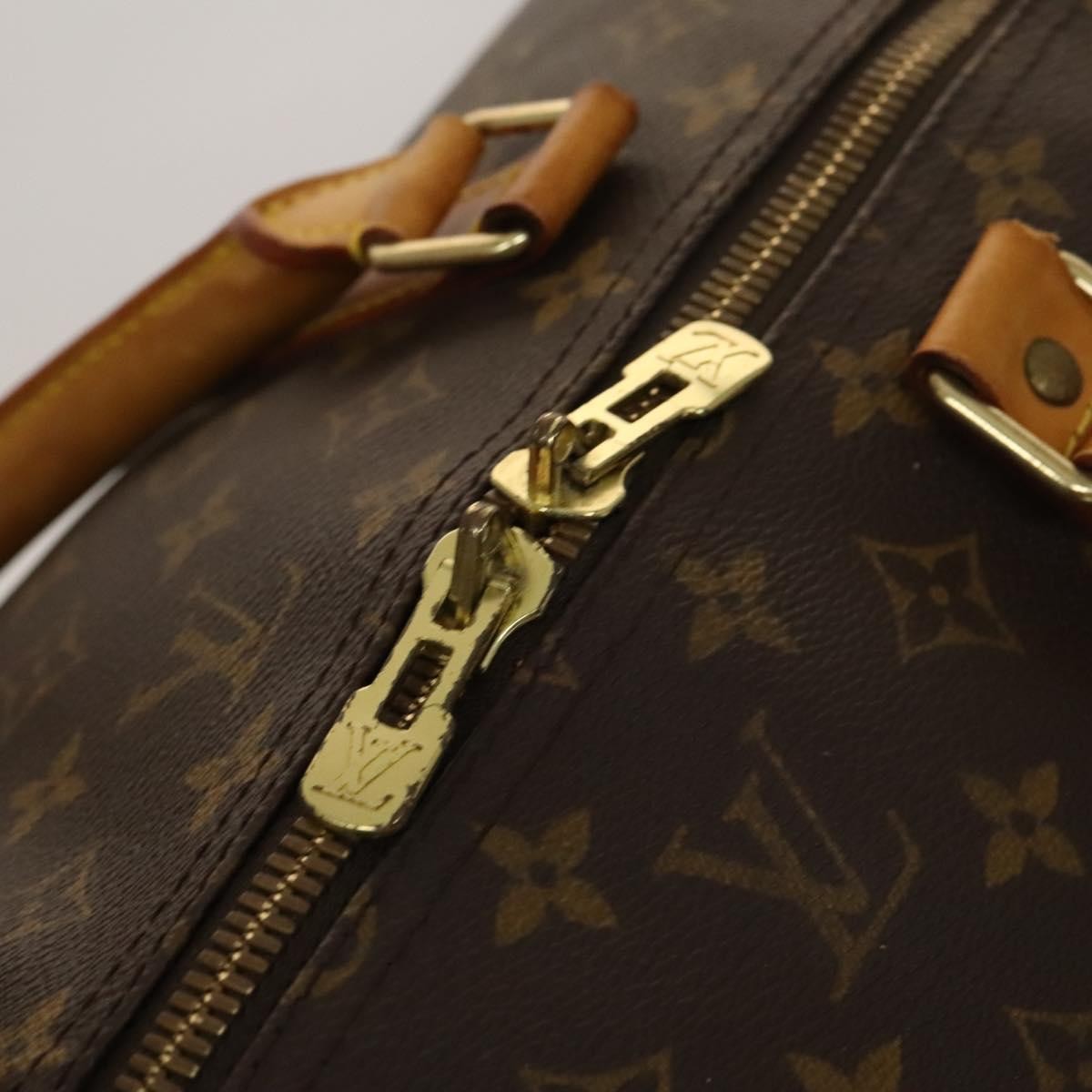Louis Vuitton Keepall Bandouliere Bag Monogram Canvas, BROWN, CANVAS, Travel bag
