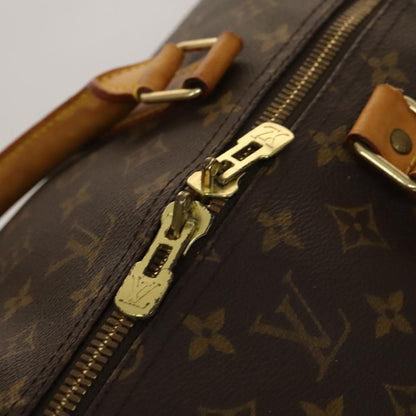 Louis Vuitton Keepall Bandouliere Bag Monogram Canvas, BROWN, CANVAS, Travel bag