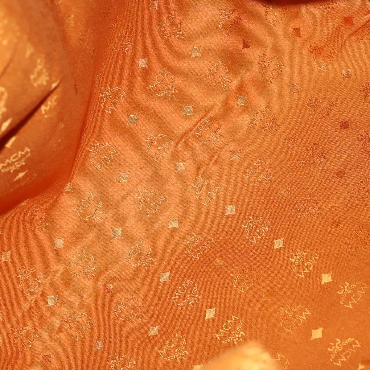 MCM Visetos Handbag Canvas and Leather, BROWN, CANVAS, Travel bag