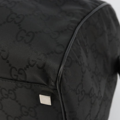 Gucci Duffle Bag Jumbo GG Embossed Leather, Black, PVC, Handbag