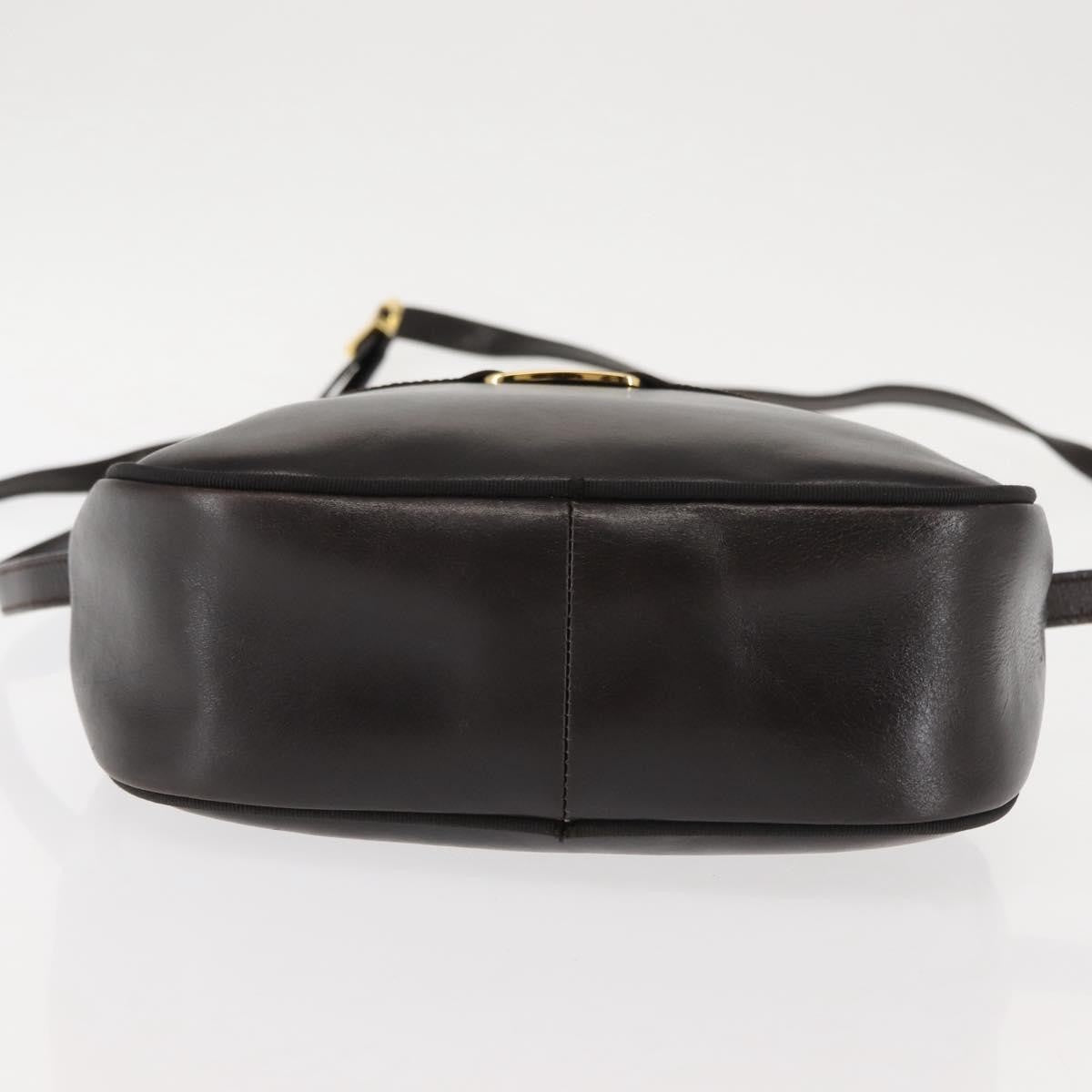 Salvatore Ferragamo Vara Bow camera Shoulder Bag Leather, BROWN, LEATHER, Shoulder bag
