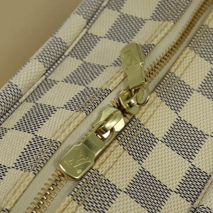 Louis Vuitton Naviglio Handbag Damier, WHITE, CANVAS, Shoulder bag