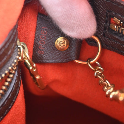 Louis Vuitton Marais Bucket Bag Damier, BROWN, CANVAS, Tote bag
