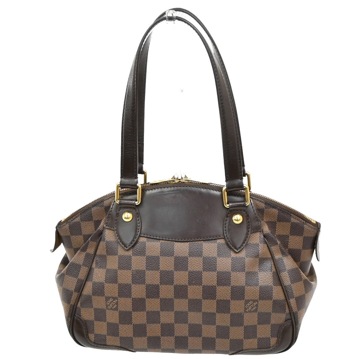 Louis Vuitton Verona Handbag Damier, BROWN, CANVAS, Shoulder bag