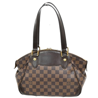 Louis Vuitton Verona Handbag Damier, BROWN, CANVAS, Shoulder bag