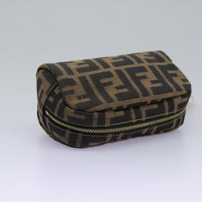 Fendi Vintage Toiletry Pouch Zucca Canvas, BROWN, CANVAS, Clutche & pouche