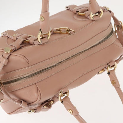 Versace Vintage Medusa Belt Bag Leather, PINK, LEATHER, Handbag