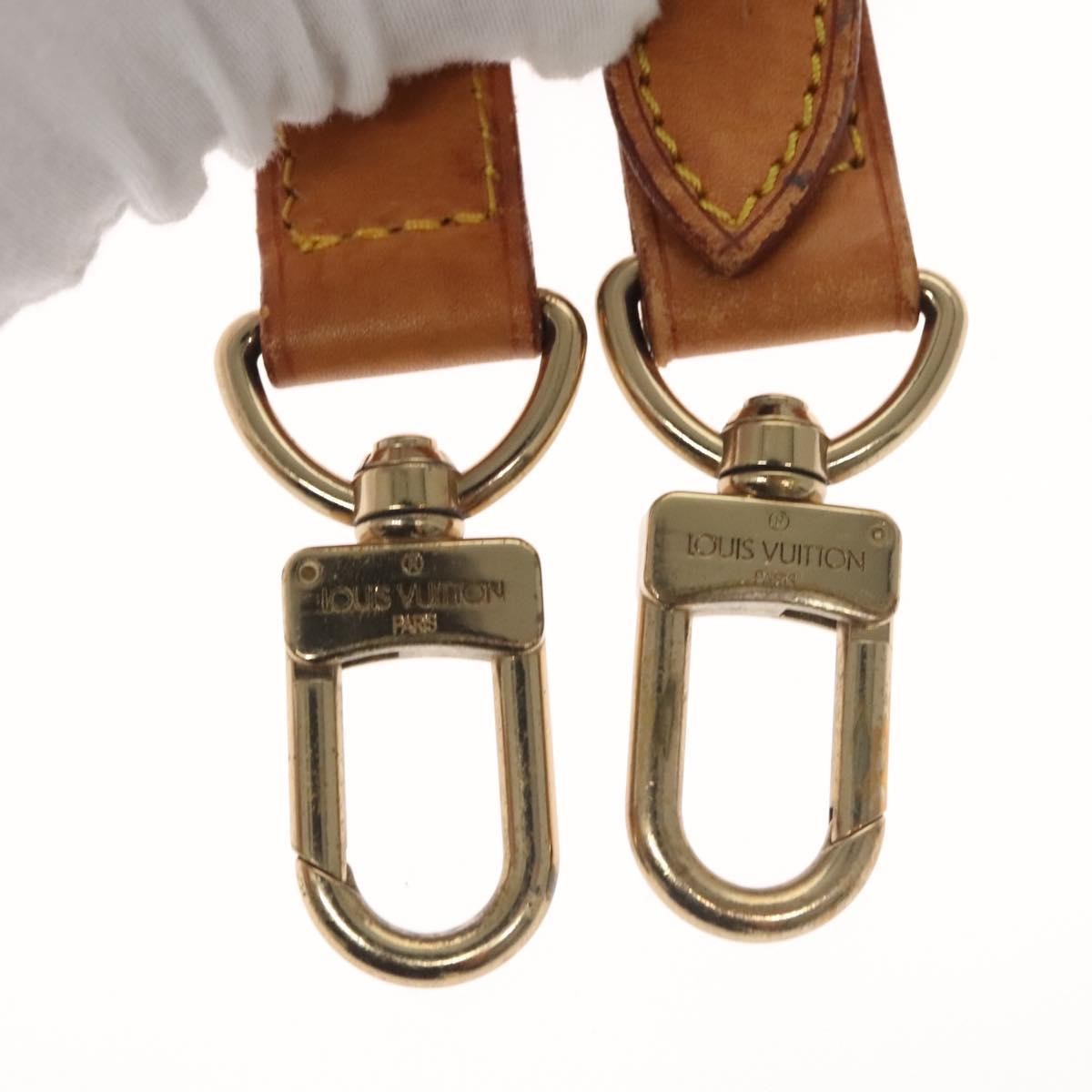 Louis Vuitton Adjustable Shoulder Strap Vachetta Leather, BEIGE, LEATHER, Straps