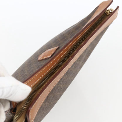 Celine Macadam Pochette Canvas, BROWN, PVC, Clutche & pouche