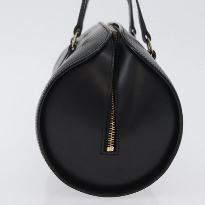 Louis Vuitton Soufflot Handbag Epi Leather, BLACK, LEATHER, Handbag