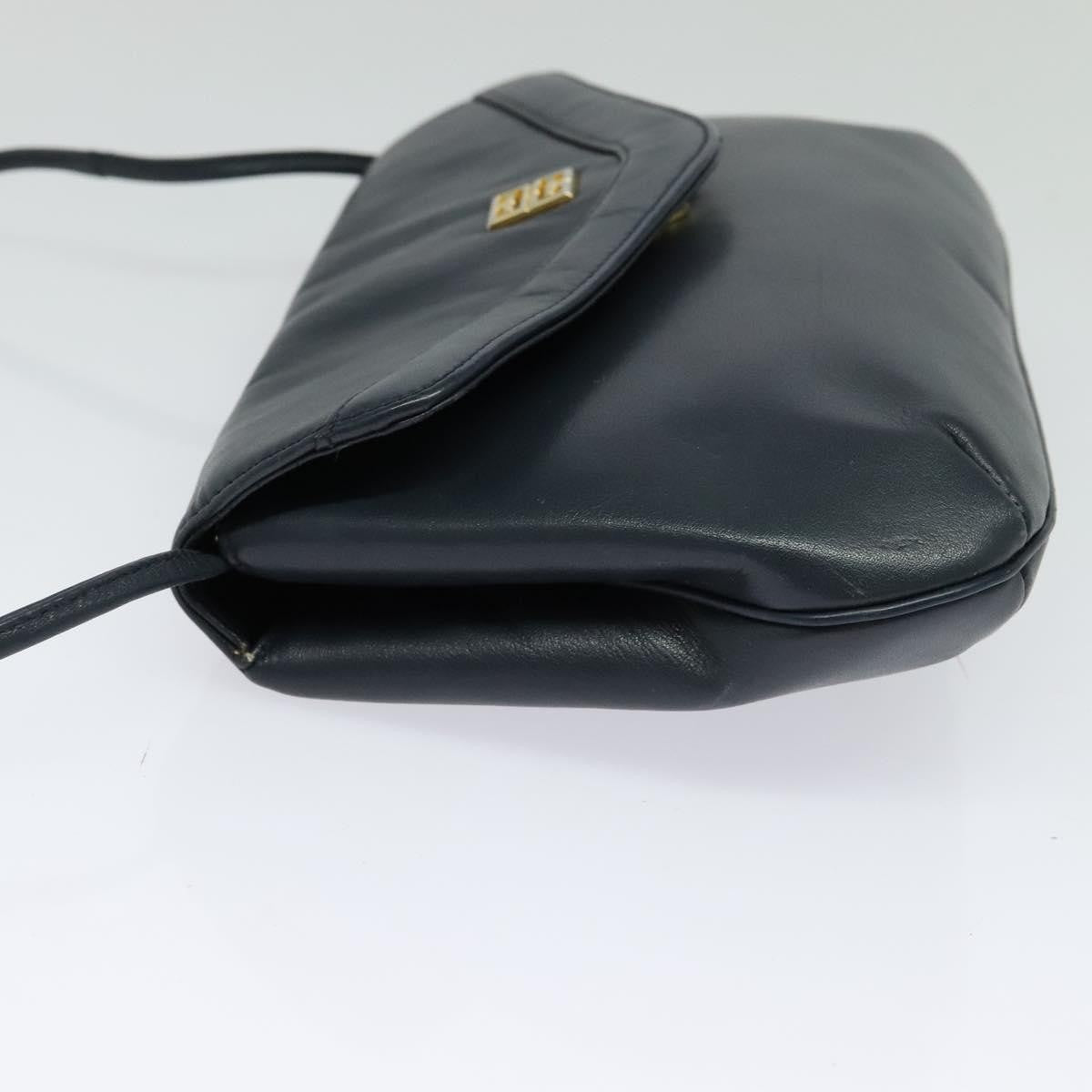 Givenchy Vintage 4G shoulder bag Leather, NAVY, LEATHER, Shoulder bag