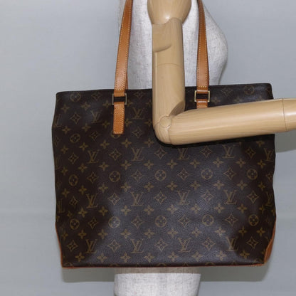 Louis Vuitton Cabas Mezzo Monogram Canvas, BROWN, CANVAS, Tote bag