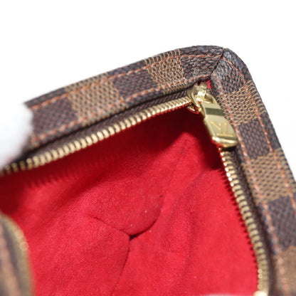 Louis Vuitton Manosque Pochette Damier, BROWN, CANVAS, Clutche & pouche