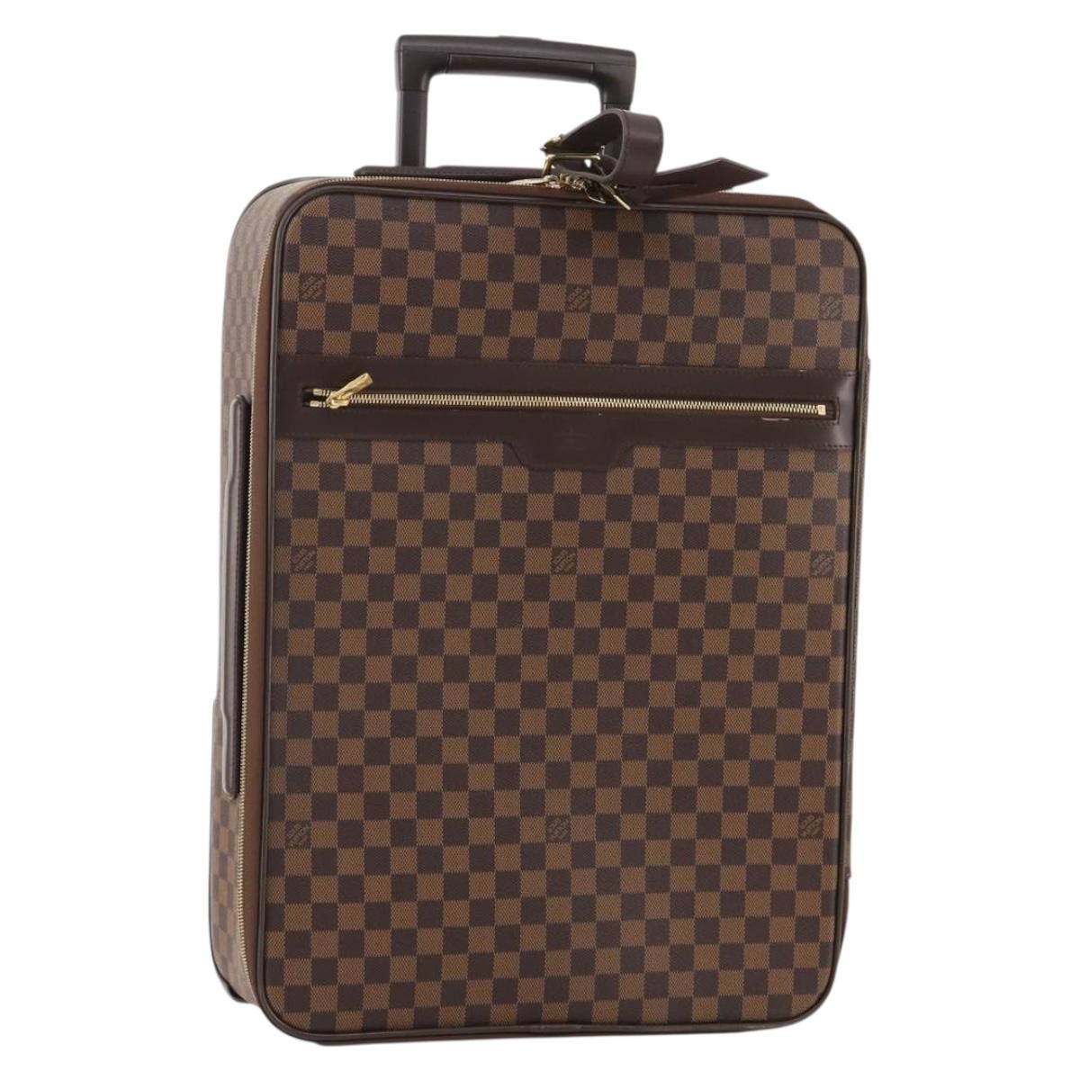 Louis Vuitton Pegase Luggage Damier, Brown, Canvas, Travel Bag