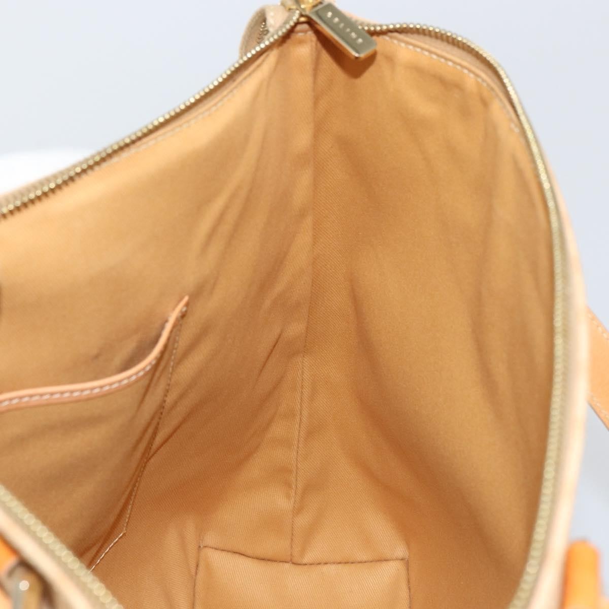 Celine Vintage Macadam Tote bag Canvas and Leather, BEIGE, CANVAS, Tote bag