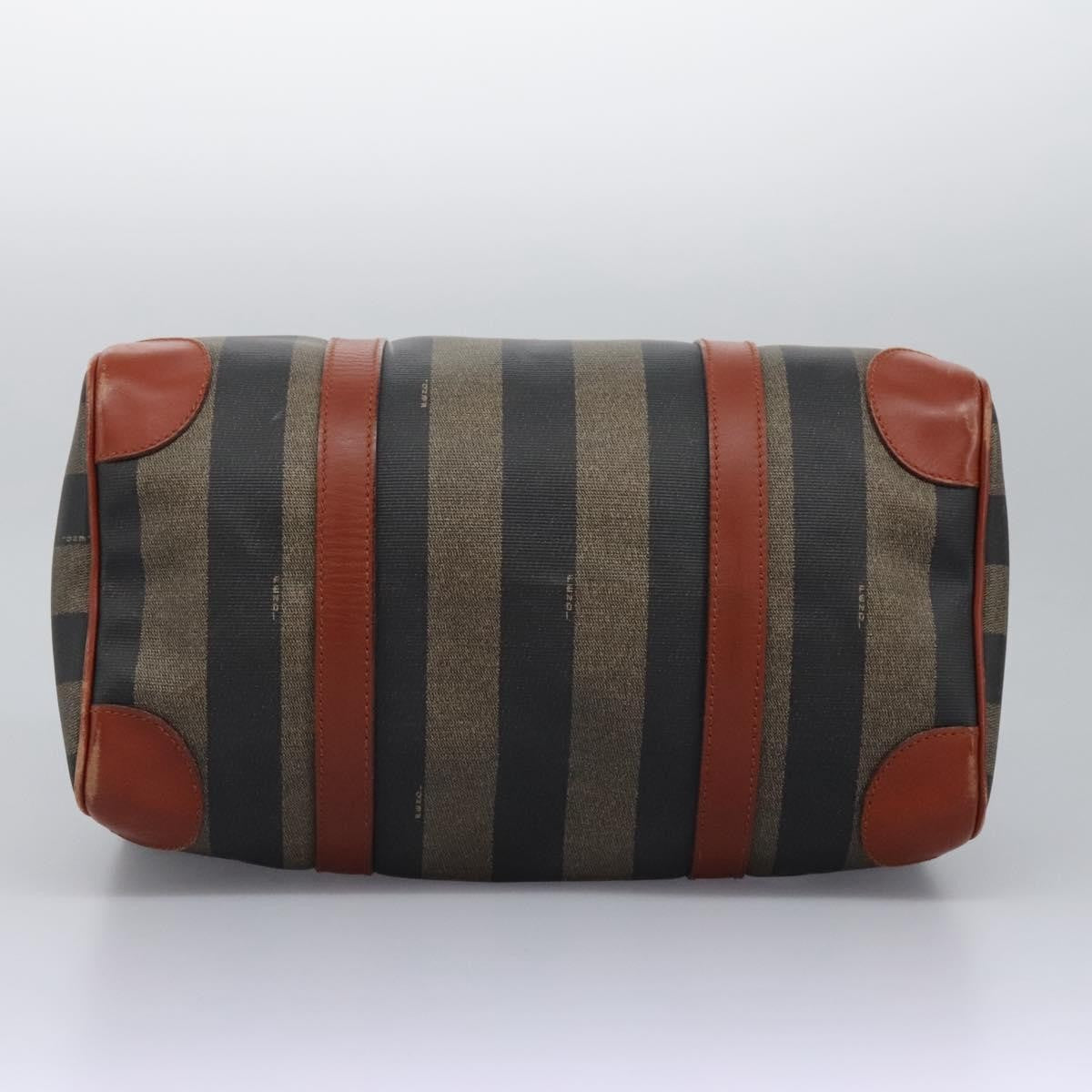 Fendi Vintage Pequin Convertible Boston Bag Coated Canvas, Multicolour, Canvas, Travel Bag