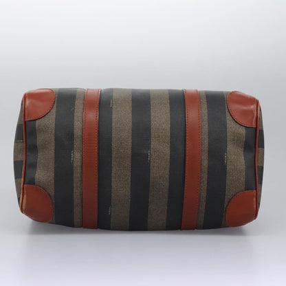 Fendi Vintage Pequin Convertible Boston Bag Coated Canvas, Multicolour, Canvas, Travel Bag