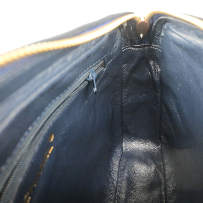 Chanel Vintage Camera Tassel Bag Quilted Leather, NAVY, LEATHER, Shoulder bag