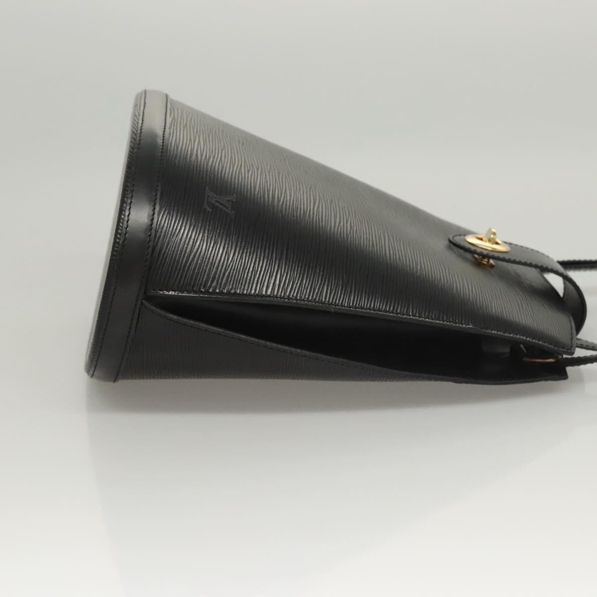 Louis Vuitton Cluny Shoulder Bag Epi Leather, BLACK, LEATHER, Shoulder bag