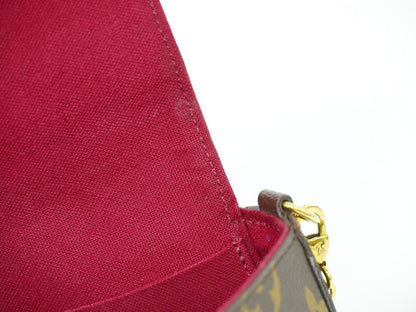 Louis Vuitton Felicie Pochette Monogram Canvas, BROWN, CANVAS, Clutche & pouche