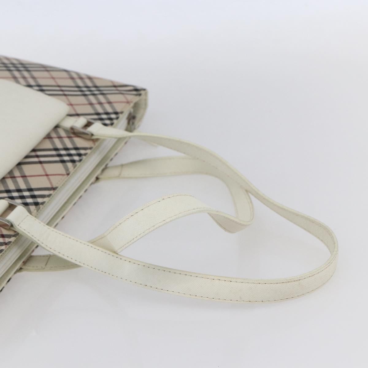 Burberry Nova Check Tote Canvas and Leather, BEIGE, CANVAS, Tote bag