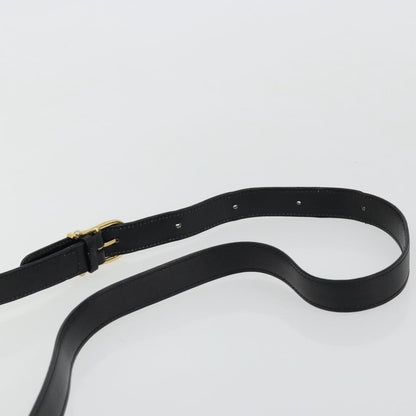 Celine Circle Logo Shoulder Bag Leather, Black, Leather, Shoulder Bag