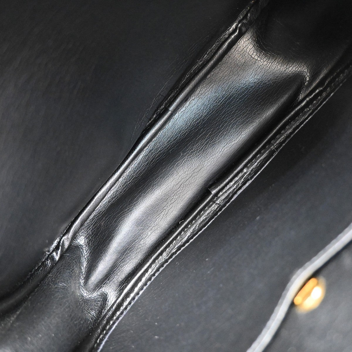 Christian Dior Vintage CD Logo Shoulder Bag Leather, BLACK, LEATHER, Shoulder bag