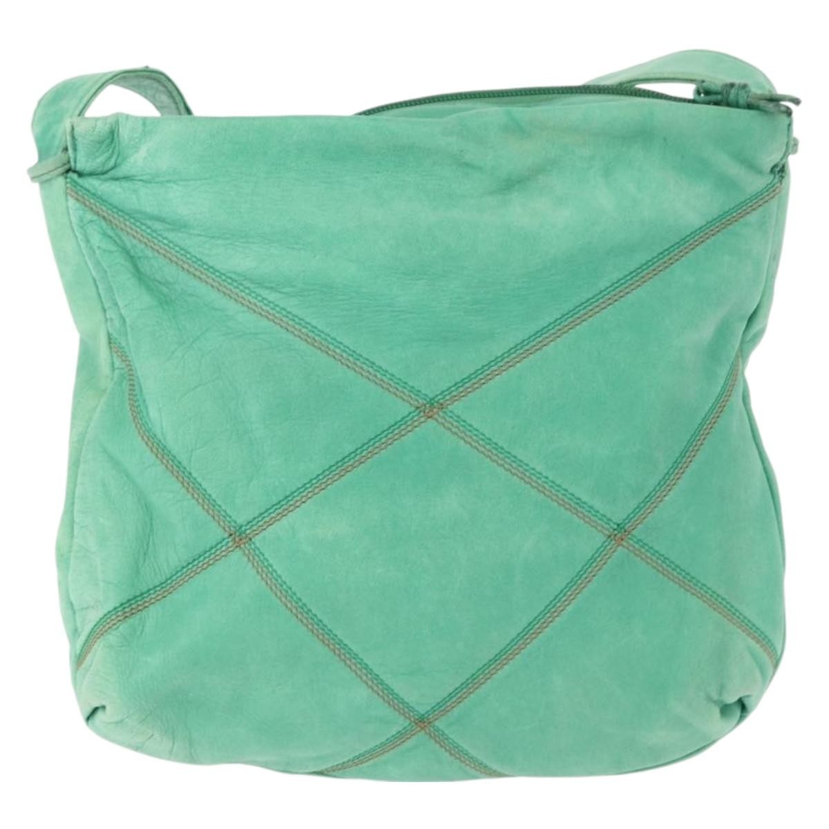 Loewe Vintage Shoulder Bag Leather, GREEN, LEATHER, Shoulder bag