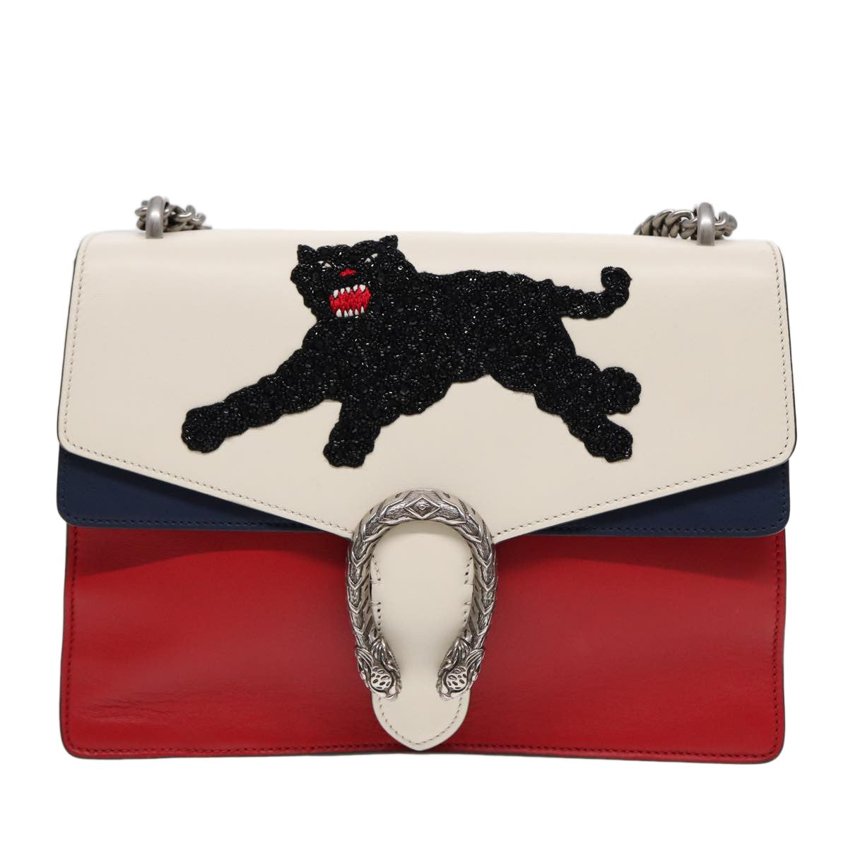 Gucci Dionysus Bag Embellished Leather, Multicolour, Leather, Shoulder Bag