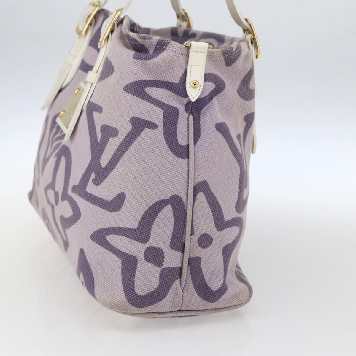 Louis Vuitton Tahitienne Cabas Canvas, PURPLE, CANVAS, Tote bag