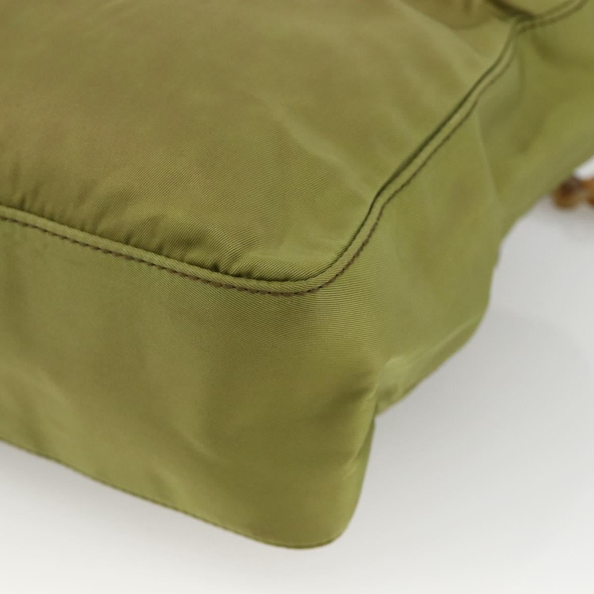 Prada Vintage Tote Tessuto, Khaki, Nylon, Tote Bag